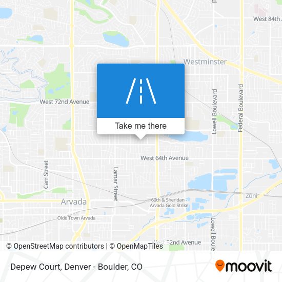 Mapa de Depew Court