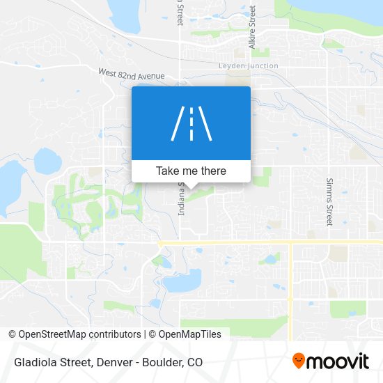 Gladiola Street map