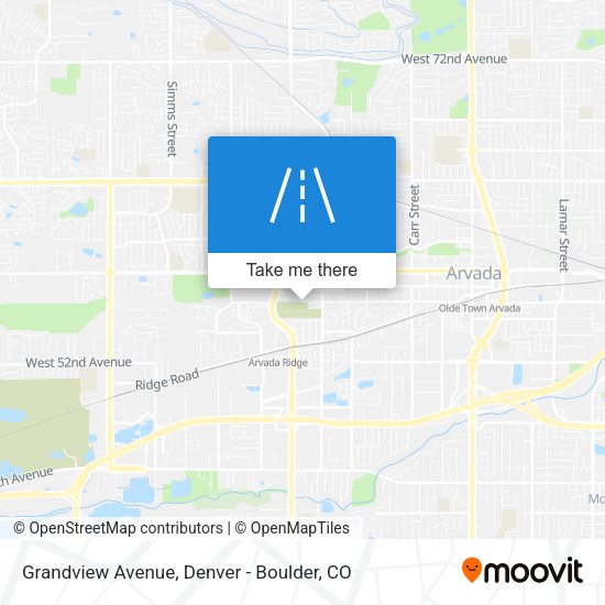 Mapa de Grandview Avenue