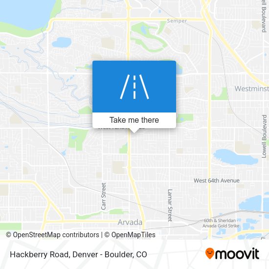 Hackberry Road map