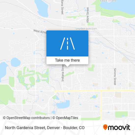 Mapa de North Gardenia Street