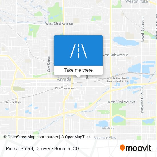 Pierce Street map
