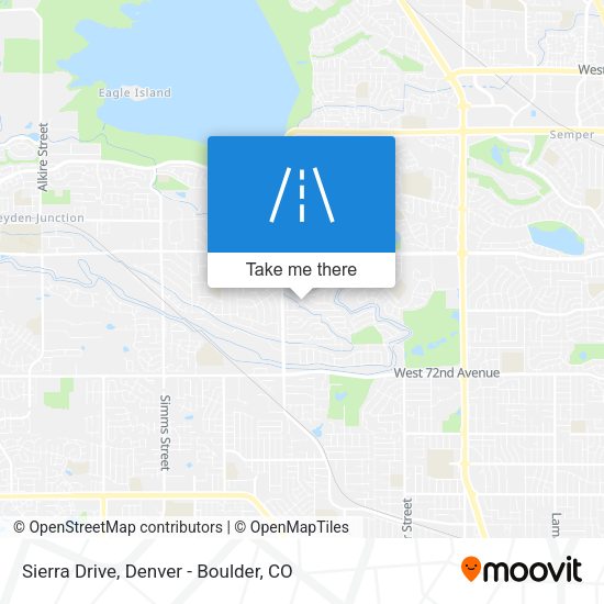 Sierra Drive map