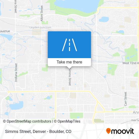 Mapa de Simms Street