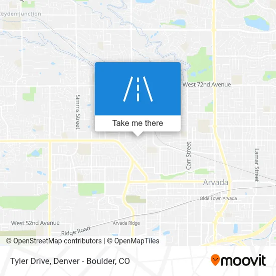 Tyler Drive map
