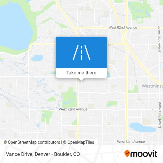 Vance Drive map