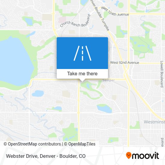 Webster Drive map