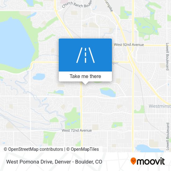West Pomona Drive map