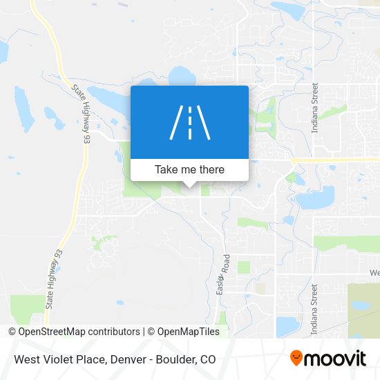 West Violet Place map
