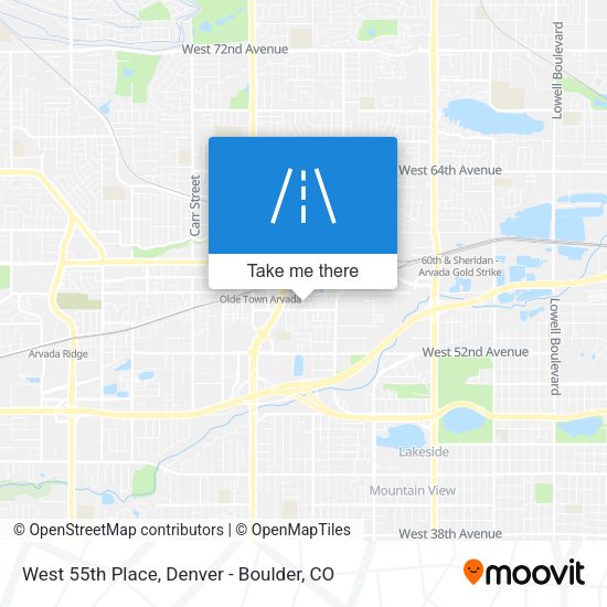 West 55th Place map