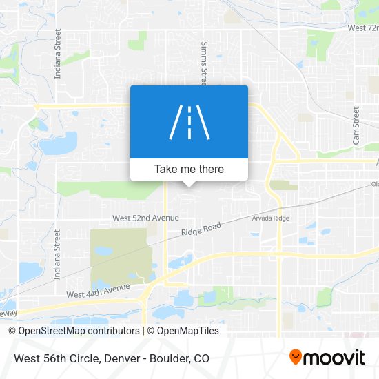 Mapa de West 56th Circle