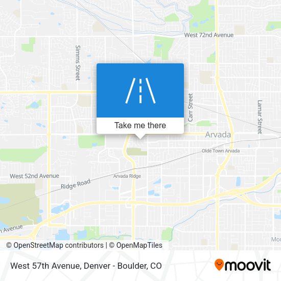 Mapa de West 57th Avenue