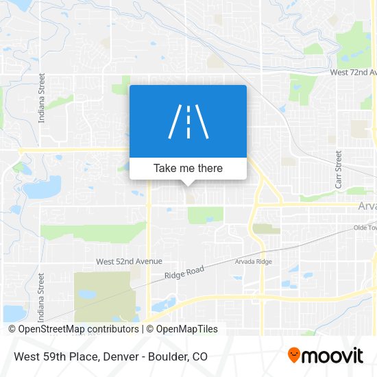 West 59th Place map