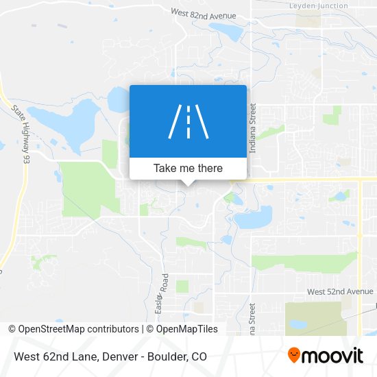 West 62nd Lane map
