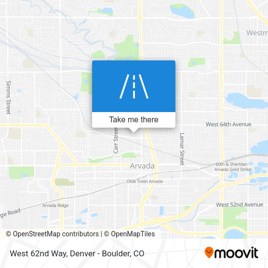 West 62nd Way map