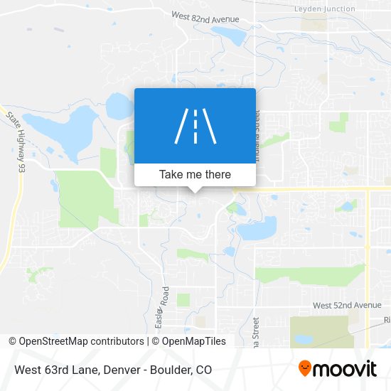 Mapa de West 63rd Lane