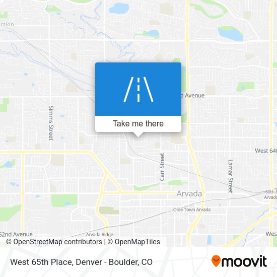 West 65th Place map