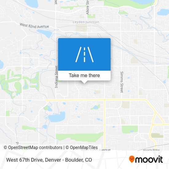 Mapa de West 67th Drive