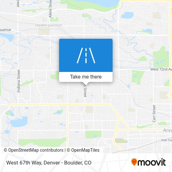 West 67th Way map