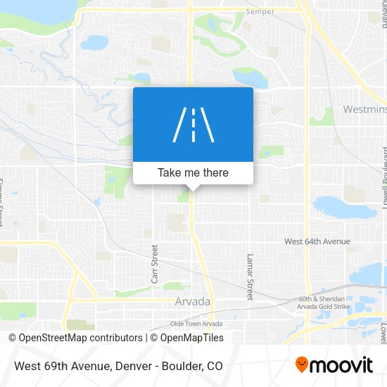 Mapa de West 69th Avenue