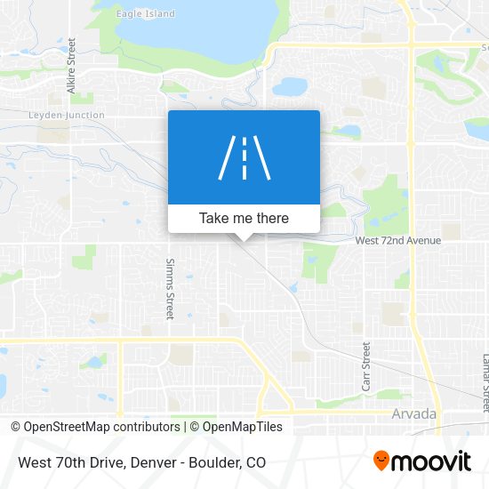Mapa de West 70th Drive