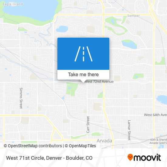 West 71st Circle map