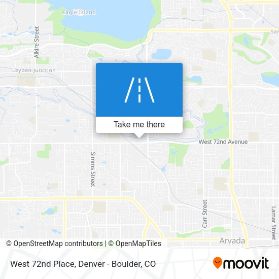 Mapa de West 72nd Place