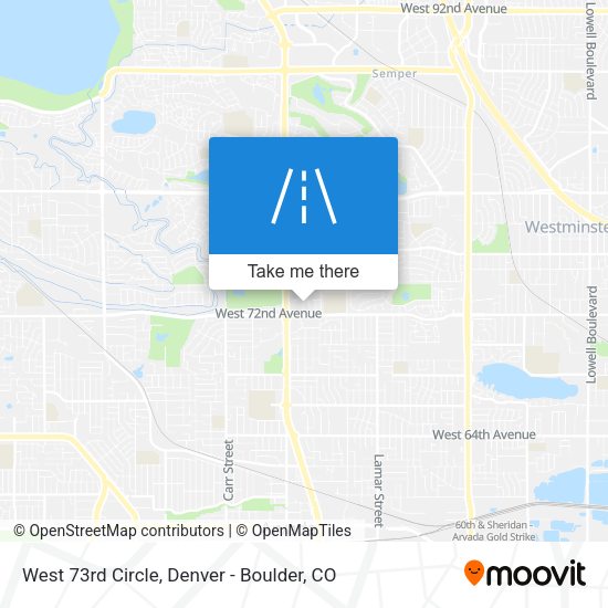 Mapa de West 73rd Circle