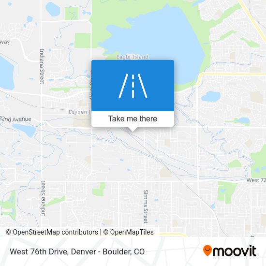 Mapa de West 76th Drive