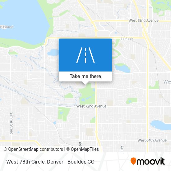 Mapa de West 78th Circle
