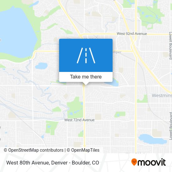 Mapa de West 80th Avenue