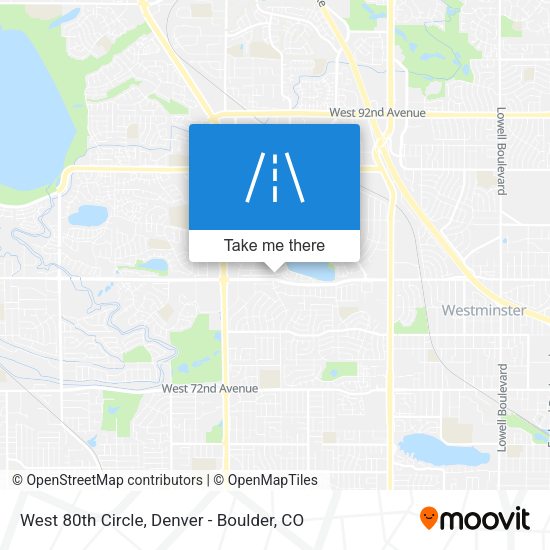 Mapa de West 80th Circle