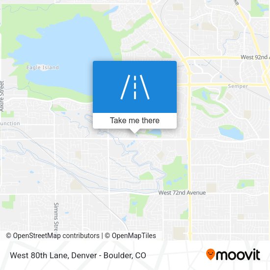 Mapa de West 80th Lane