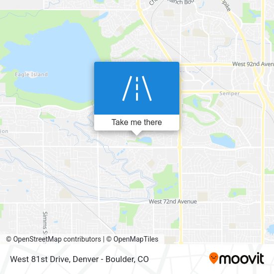 West 81st Drive map