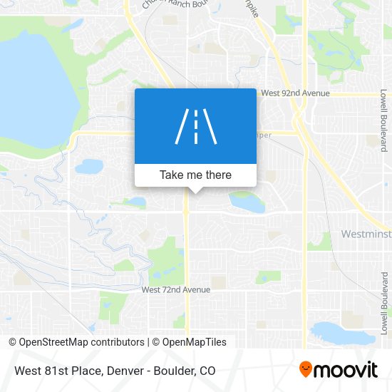 Mapa de West 81st Place