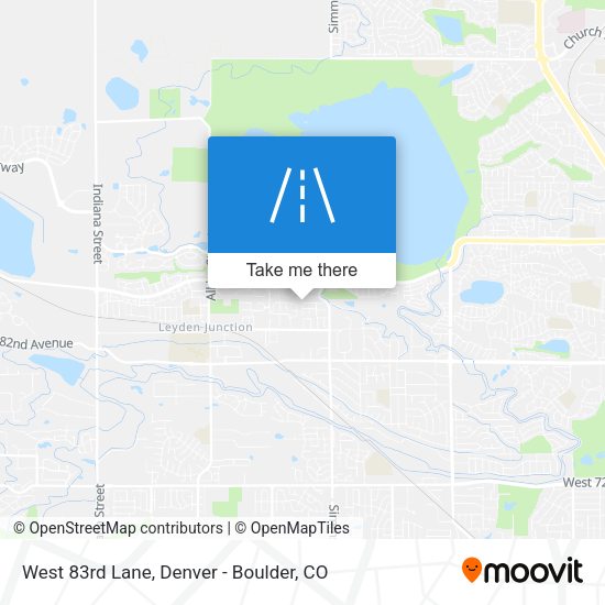 West 83rd Lane map