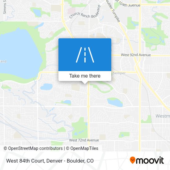 West 84th Court map