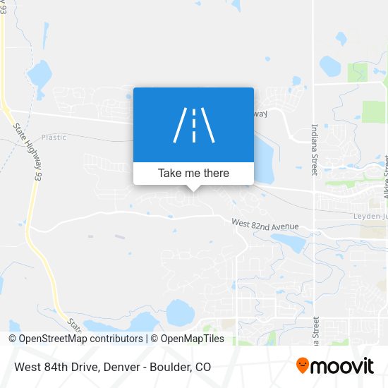 West 84th Drive map