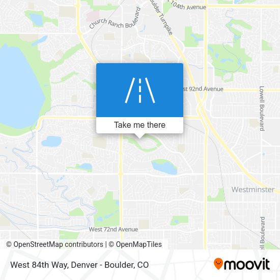 West 84th Way map