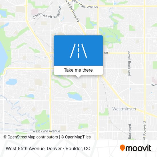 West 85th Avenue map