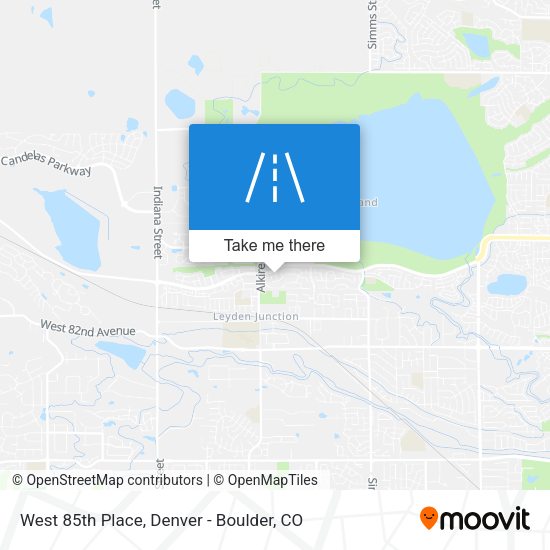 West 85th Place map