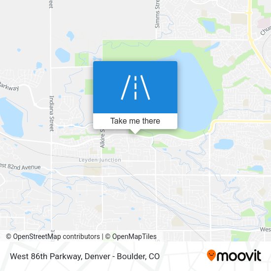 West 86th Parkway map