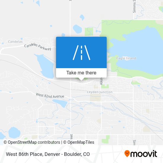 West 86th Place map