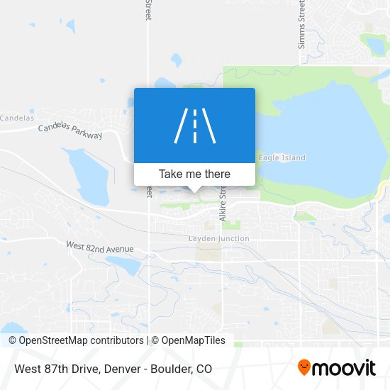 West 87th Drive map