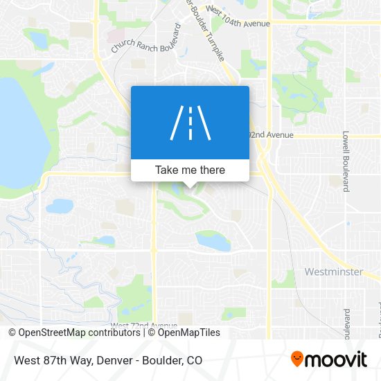 West 87th Way map