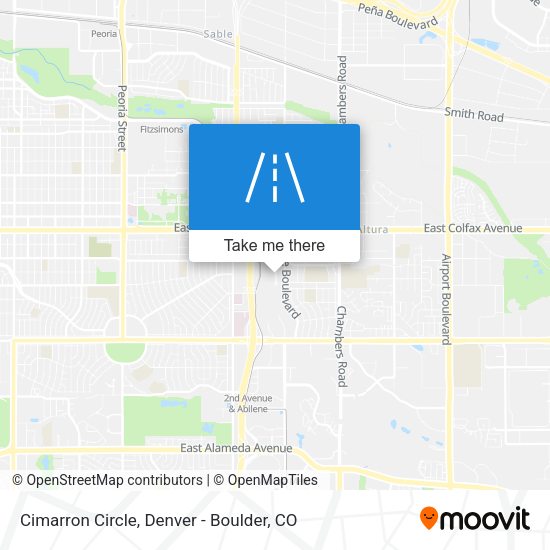 Cimarron Circle map