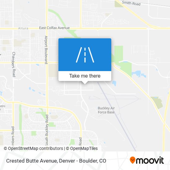 Crested Butte Avenue map