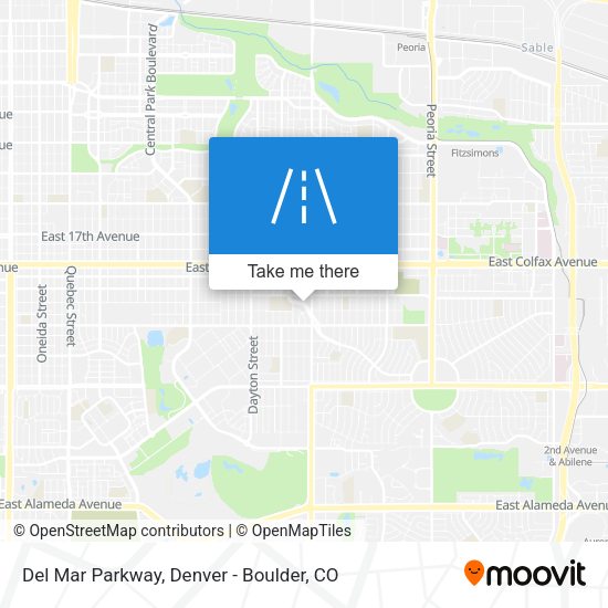 Mapa de Del Mar Parkway