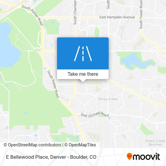E Bellewood Place map