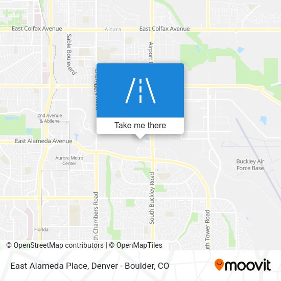 East Alameda Place map